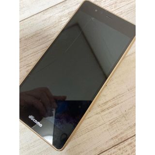 アローズ(arrows)のdocomo arrows SV F-03H ゴールド 本体(スマートフォン本体)