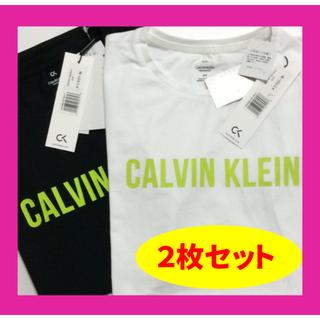 カルバンクライン(Calvin Klein)のカルバンクライン ロゴ Tシャツ 白黒 ２枚セット(Tシャツ(半袖/袖なし))