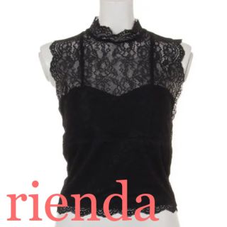 リエンダ(rienda)のrienda シアーデコルテノースリトップス(Tシャツ(半袖/袖なし))