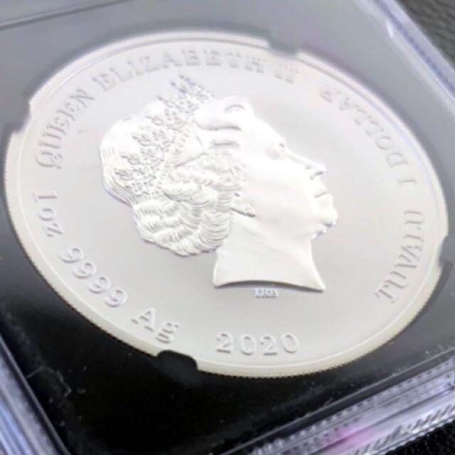 2020 ツバル 1ドル 銀貨 MS70 NGC ジェイムスボンド FR コイン