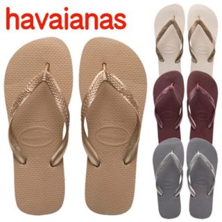 ハワイアナス(havaianas)のhavaianasグレーほぼ新品！(ビーチサンダル)