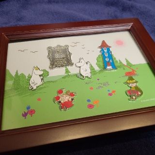 ムーミン ピンバッチ 額付き 6点セット 非売品　箱無し(キャラクターグッズ)
