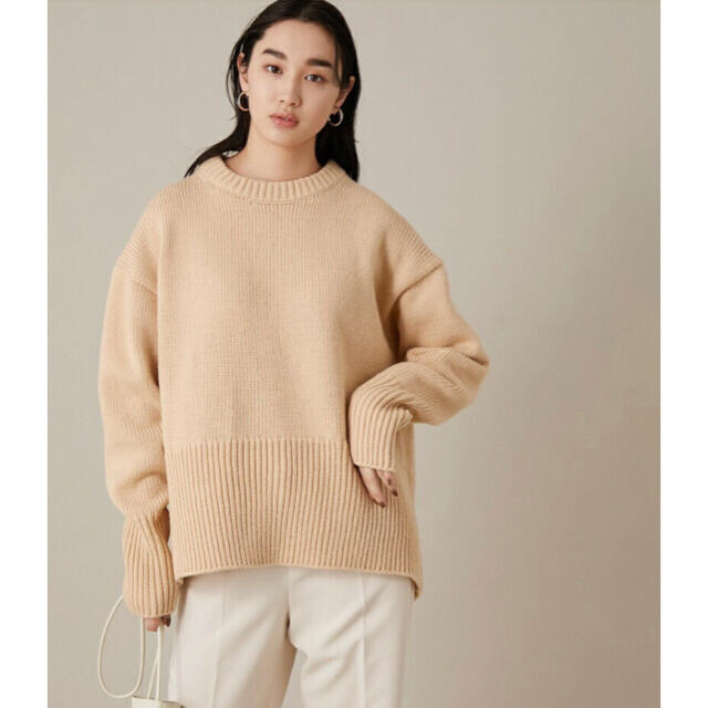 Adam et Rope' - 【新品・ADAM ET ROPE】バックスリットニットプルオーバー