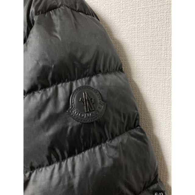 MONCLER(モンクレール)のモンクレール　ダウンジャケット　ライダース　レザータグ　黒　3 希少 メンズのジャケット/アウター(ダウンジャケット)の商品写真