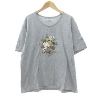 カネコイサオ(KANEKO ISAO)のカネコイサオ KANEKO ISAO Tシャツ カットソー 半袖 花柄 プリント(Tシャツ(半袖/袖なし))