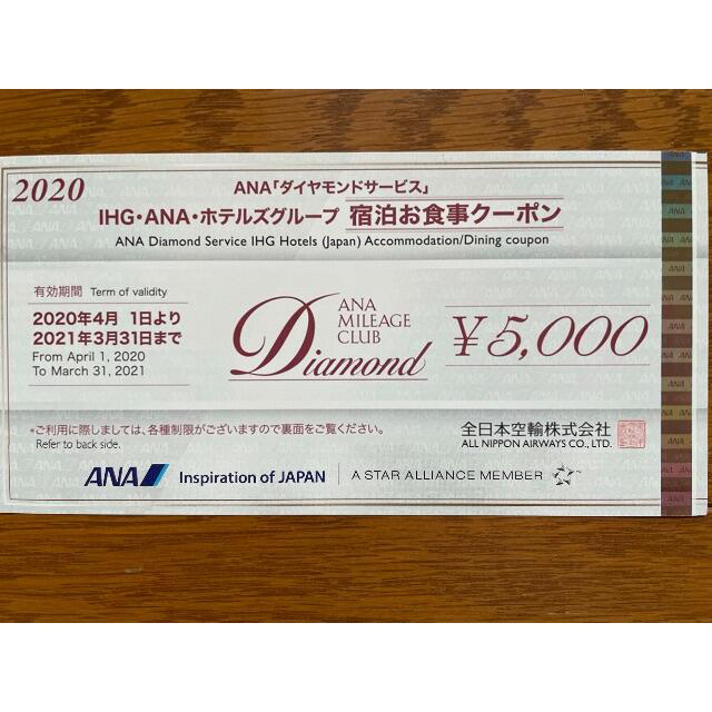 ANAダイヤモンドサービス IHG・ANA・ホテルズグループ 宿泊お食事クーポン-