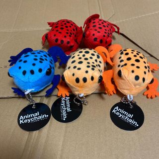 Animal Keychain アニマルキーチェーン カエル 蛙 2点セット(キーホルダー)