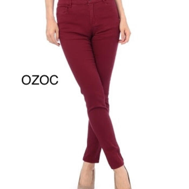 OZOC(オゾック)のOZOC ハイウエストカラースキニーパンツ レディースのパンツ(スキニーパンツ)の商品写真