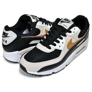 ナイキ(NIKE)の新品 NIKE air max 90 ブラック ゴールド  24.5cm(スニーカー)