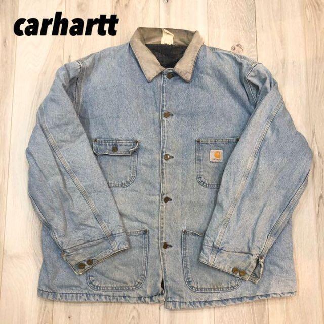 carhartt(カーハート)の【激レア】Carhartt デニムダックジャケット 早い者勝ち メンズのジャケット/アウター(ミリタリージャケット)の商品写真