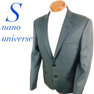 ナノユニバース(nano・universe)のナノユニバース　NANO universe 縦縞　ストライプ　スーツ　ブラック(テーラードジャケット)