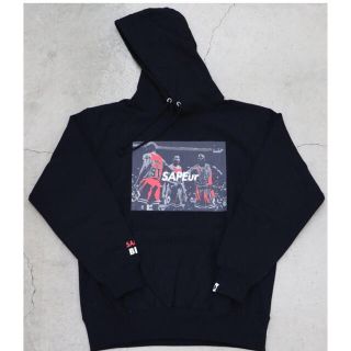 シュプリーム(Supreme)のSAPEur サプール BIG3 HOODIE BLACK XXL パーカー(パーカー)