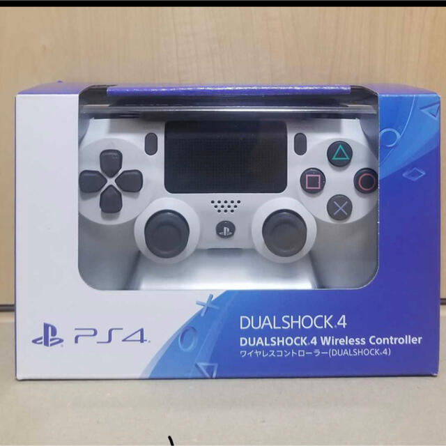 PlayStation4(プレイステーション4)の DUALSHOCK4 デュアルショック4 純正  コントローラー　ホワイト  エンタメ/ホビーのゲームソフト/ゲーム機本体(その他)の商品写真