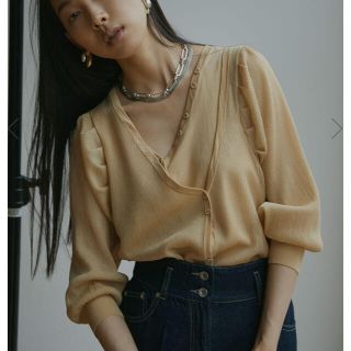 アメリヴィンテージ(Ameri VINTAGE)の新品Amerivintage SHEERSLEEVEKNITCARDIGAN(カーディガン)