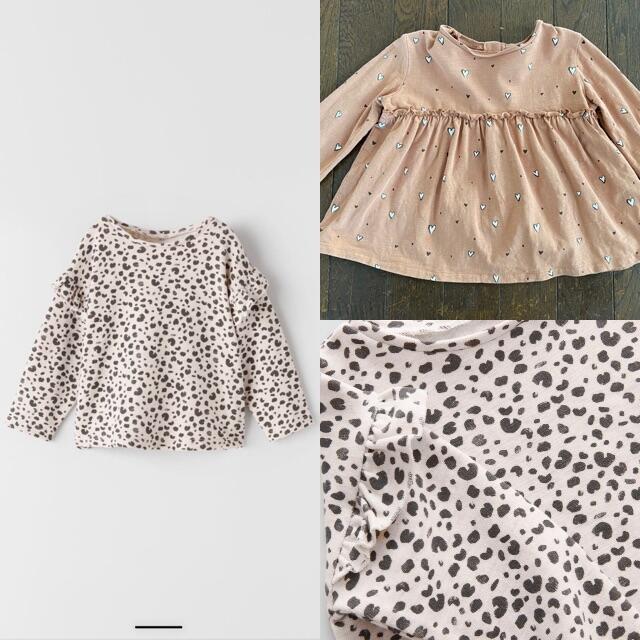 ZARA(ザラ)のZara トップス2枚　92cm キッズ/ベビー/マタニティのキッズ服女の子用(90cm~)(Tシャツ/カットソー)の商品写真