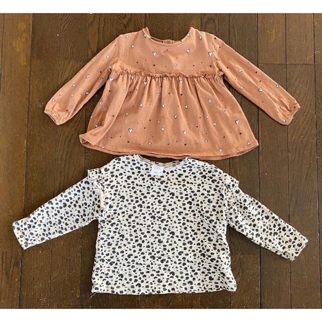 ZARA(ザラ)のZara トップス2枚　92cm キッズ/ベビー/マタニティのキッズ服女の子用(90cm~)(Tシャツ/カットソー)の商品写真