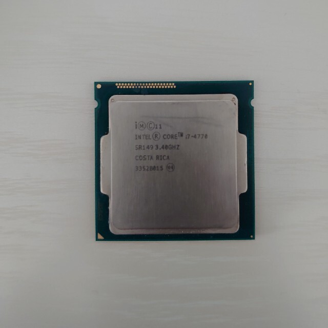 Intel  CORE i7 4770 4コア8スレッド 3.40GHZ