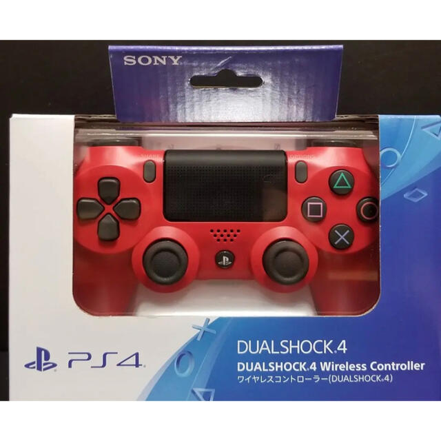 【純正】PS4 ワイヤレスコントローラー マグマレッド デュアルショック4