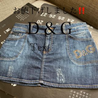 ドルチェアンドガッバーナ(DOLCE&GABBANA)のＤ＆Ｇ　[お値下げしました‼️]スパンコール付きミニスカート(ミニスカート)