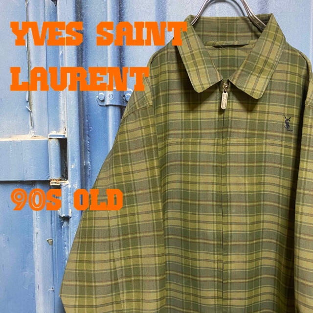 超希少 90s イブサンローラン スウィングトップ グリーン YSL OLD ...