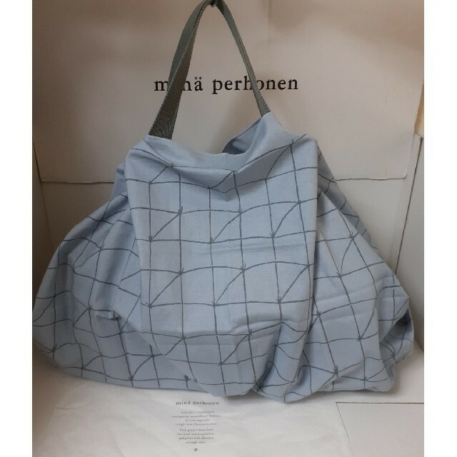 mina perhonen(ミナペルホネン)のstarbright様専用❗🆕一瞬で折り畳める🎶レジカゴバッグ💓100㎝ ハンドメイドのファッション小物(バッグ)の商品写真