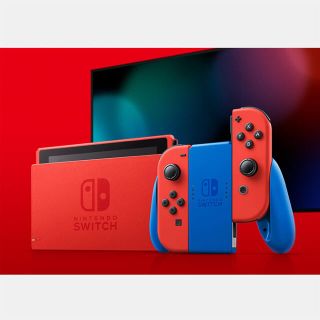 ニンテンドースイッチ(Nintendo Switch)のNintendo Switch マリオレッド×ブルー セット(家庭用ゲーム機本体)