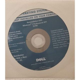 DELL Windows 7 Pro 32Bit SP1 インストールディスク(PC周辺機器)