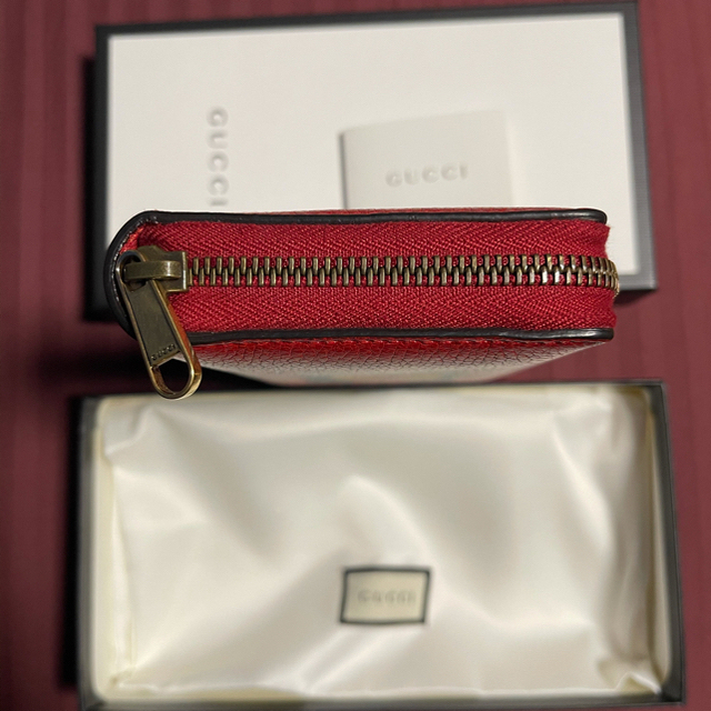 Gucci レディース グッチプリント 赤レッドの通販 by ヴィジュアル系90’s|グッチならラクマ - GUCCIラウンドファスナー長財布 メンズ 特価在庫あ