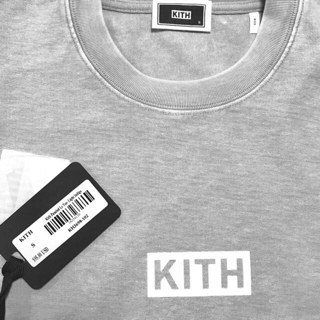 新品 KITH キス クラシックボックスロゴ ロングスリーブTシャツ インディゴ