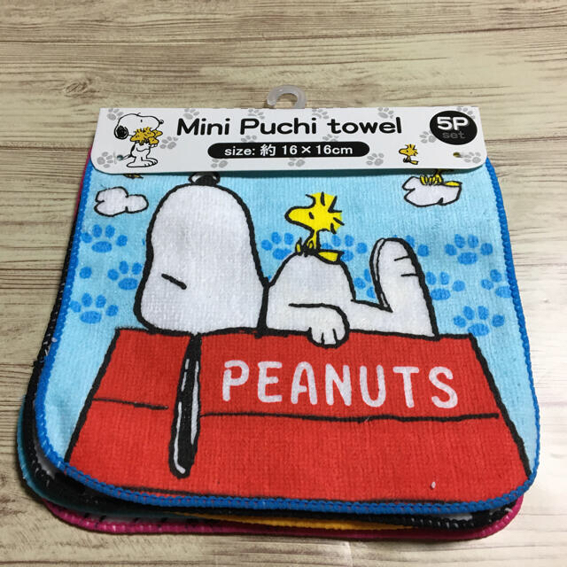 Peanuts スヌーピー ミニタオル 5枚セットの通販 By ここ ピーナッツならラクマ