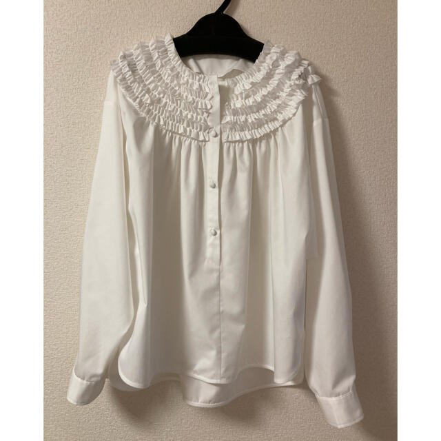 RosyMonster mini frill blouse ホワイト