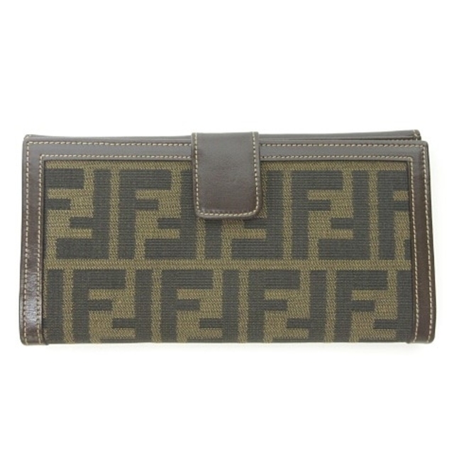 フェンディ FENDI 美品 ヴィンテージ ズッカ柄 FF ジャガード×レザー フェンディ FENDI 美品 ヴィンテージ ズッカ柄 FF ジャガード×レザー