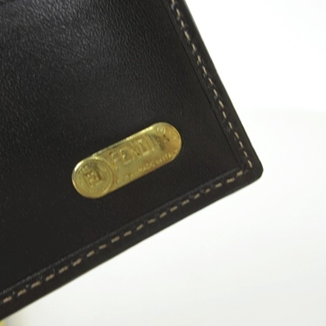 フェンディ FENDI 美品 ヴィンテージ ズッカ柄 FF ジャガード×レザー フェンディ FENDI 美品 ヴィンテージ ズッカ柄 FF ジャガード×レザー