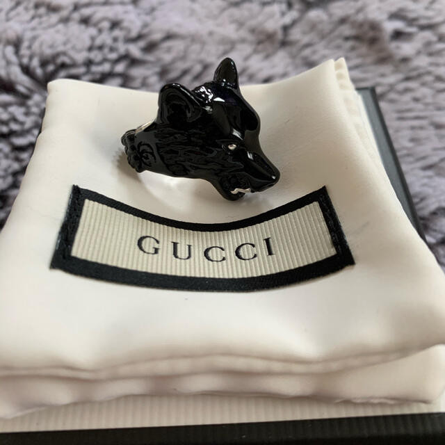 Gucci(グッチ)のGUCCI ウルフ　リング　18号　グッチ　エナメル　シルバー925   メンズのアクセサリー(リング(指輪))の商品写真