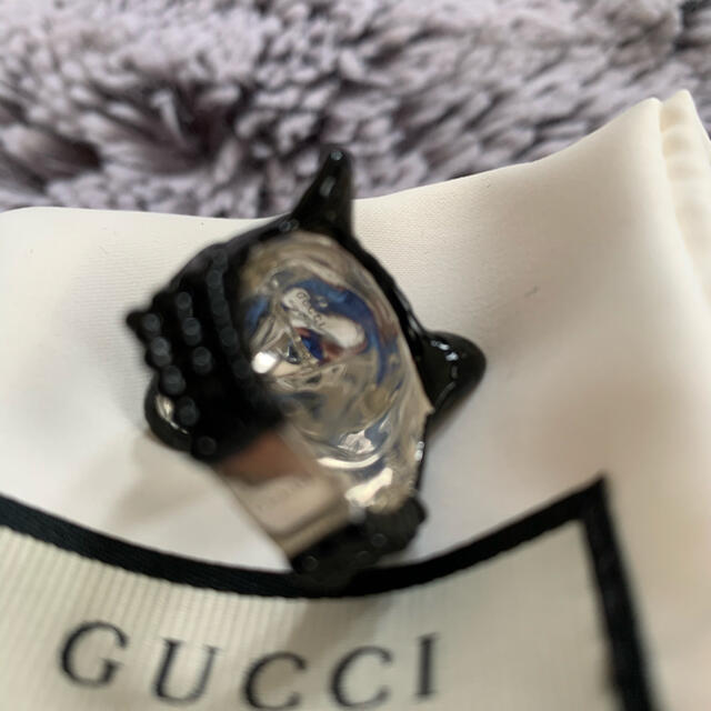 Gucci(グッチ)のGUCCI ウルフ　リング　18号　グッチ　エナメル　シルバー925   メンズのアクセサリー(リング(指輪))の商品写真