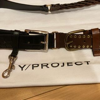 Y/PROJECT レザーベルト ブレスレット ブラック 新品未使用