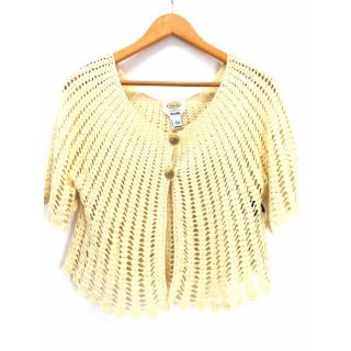 タルボット(TALBOTS)のTALBOTS（タルボット） HandKnit 鍵アミ コットンカーディガン(カーディガン)