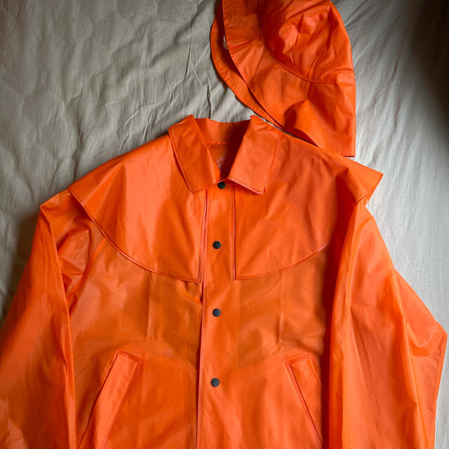 デッド STONE ISLAND ORANGE PVC JACKET & HAT