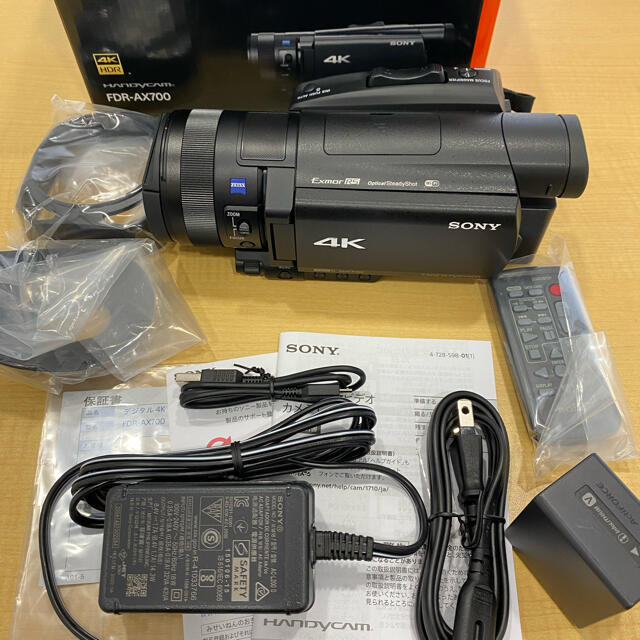 高級品市場 SONY - おまけ付き FDR-AX700 4Kビデオカメラ ソニー ...