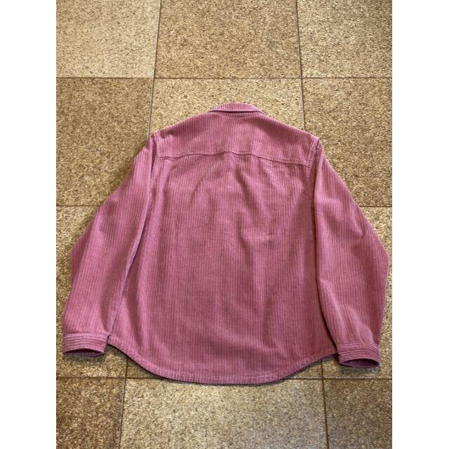 Supreme Corduroy Zip Up Shirt Rose Pink メンズのジャケット/アウター(Gジャン/デニムジャケット)の商品写真