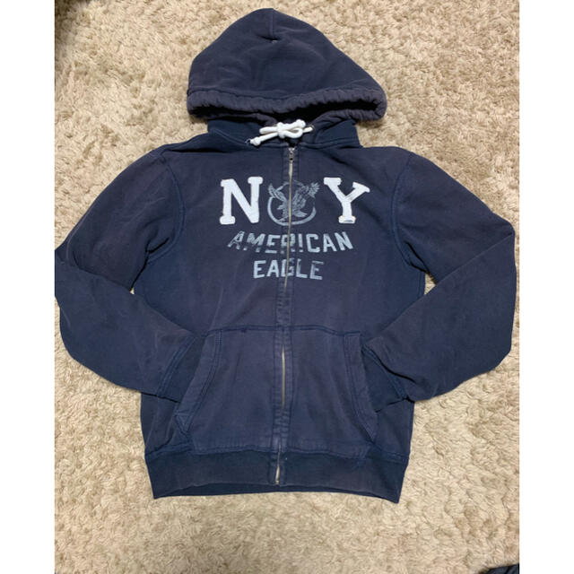 American Eagle(アメリカンイーグル)のアメリカンイーグルス　フーディー　パーカー　ネイビー メンズのトップス(パーカー)の商品写真