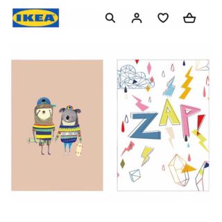 イケア(IKEA)のIKEA イケア BILD ビルド アートポスター　友だち21x30 cm(その他)