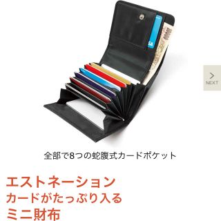 エストネーション(ESTNATION)のエストネーション　蛇腹式ミニ財布(折り財布)