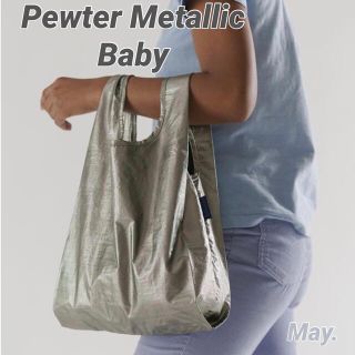 ドゥーズィエムクラス(DEUXIEME CLASSE)の【BAGGU】ピューター ベビー メタリック バグー pewter(エコバッグ)