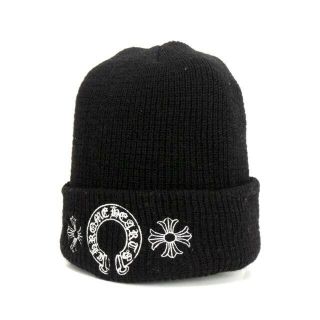 クロムハーツ(Chrome Hearts)のクロムハーツCHROME HEARTS■ホースシュー刺繍ニットキャップ(ニット帽/ビーニー)