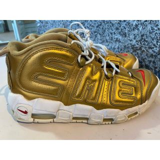 ナイキ(NIKE)のNIKE AIR MORE UPTEMPO SUPREME GOLD 10.5(スニーカー)