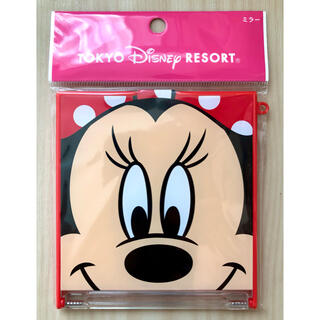 ディズニー(Disney)の新品 東京ディズニーリゾート ミニーマウス ミラー 赤×ドット(その他)