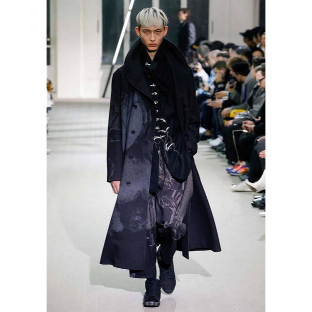 ヨウジヤマモト 19aw プリントヘチマコートチェスターコート