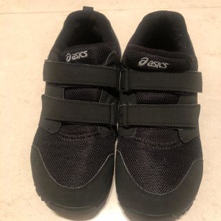 アシックス(asics)のasics 22cm 黒(スニーカー)