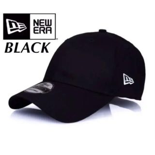 ニューエラー(NEW ERA)のニューエラ キャップ 黒 ベーシック ブラック アジャスタブル 無地(キャップ)